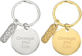 Omega Phi Chi Name and Letters Keychains