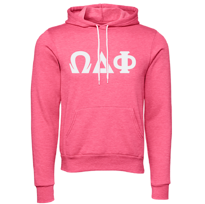 Omega Delta Phi Lettered Hooded Sweatshirts
