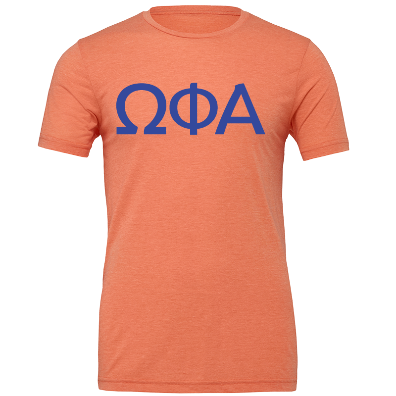 Omega Phi Alpha Lettered Short Sleeve T-Shirts