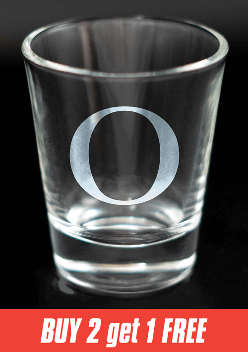 Greek Letter Shot Glasses