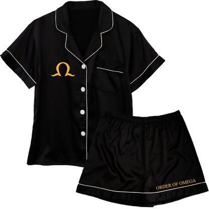 Order of Omega Embroidered Ladies' Pajama Sets