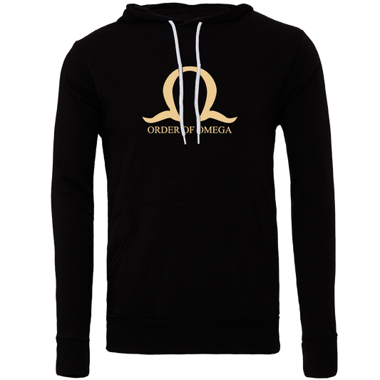 Order of Omega Embroidered Lettered Hooded Sweatshirts