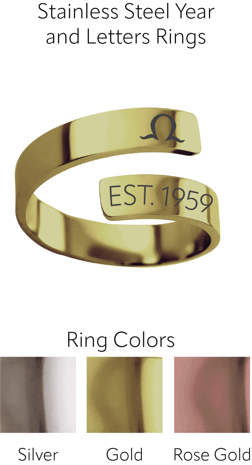 Order of Omega Year and Letters Rings