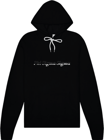 Phi Sigma Sigma Stitched Outline Hoodies
