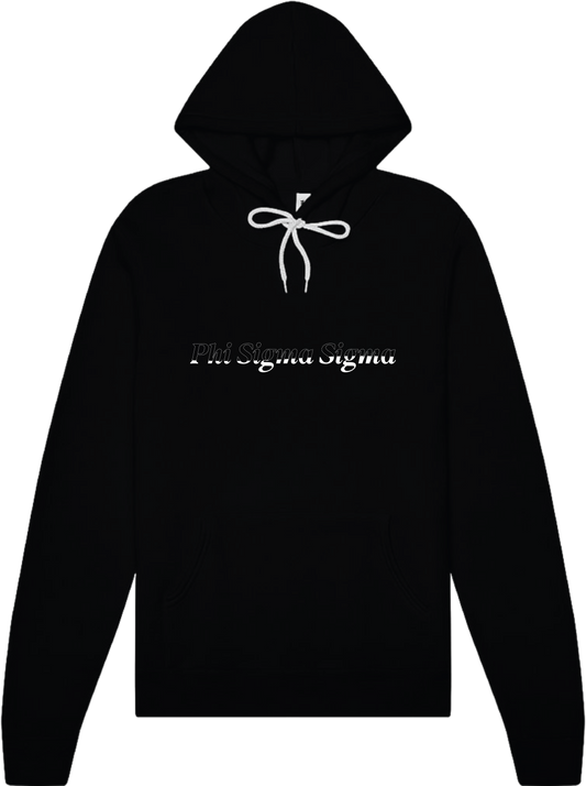 Phi Sigma Sigma Stitched Outline Hoodies