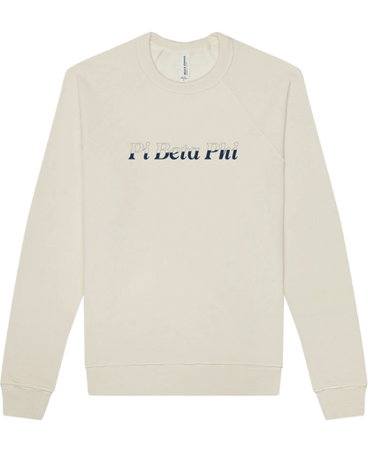 Pi Beta Phi Stitched Outline Crewnecks