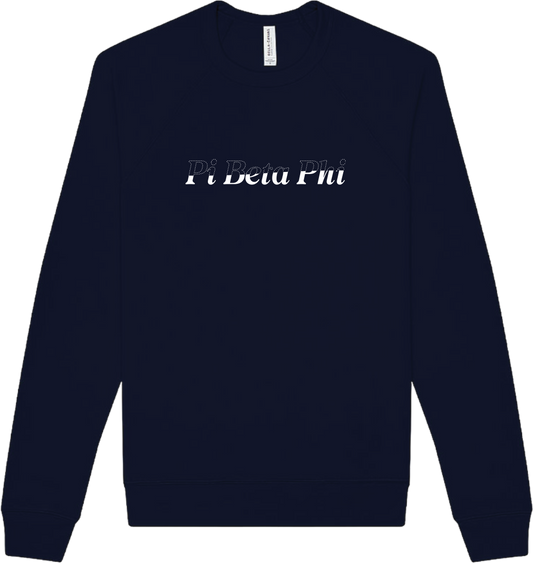 Pi Beta Phi Stitched Outline Crewnecks