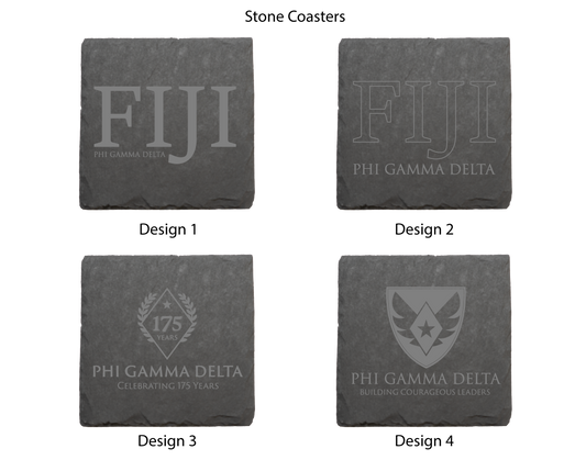 Phi Gamma Delta Stone Coasters - 4-Pack
