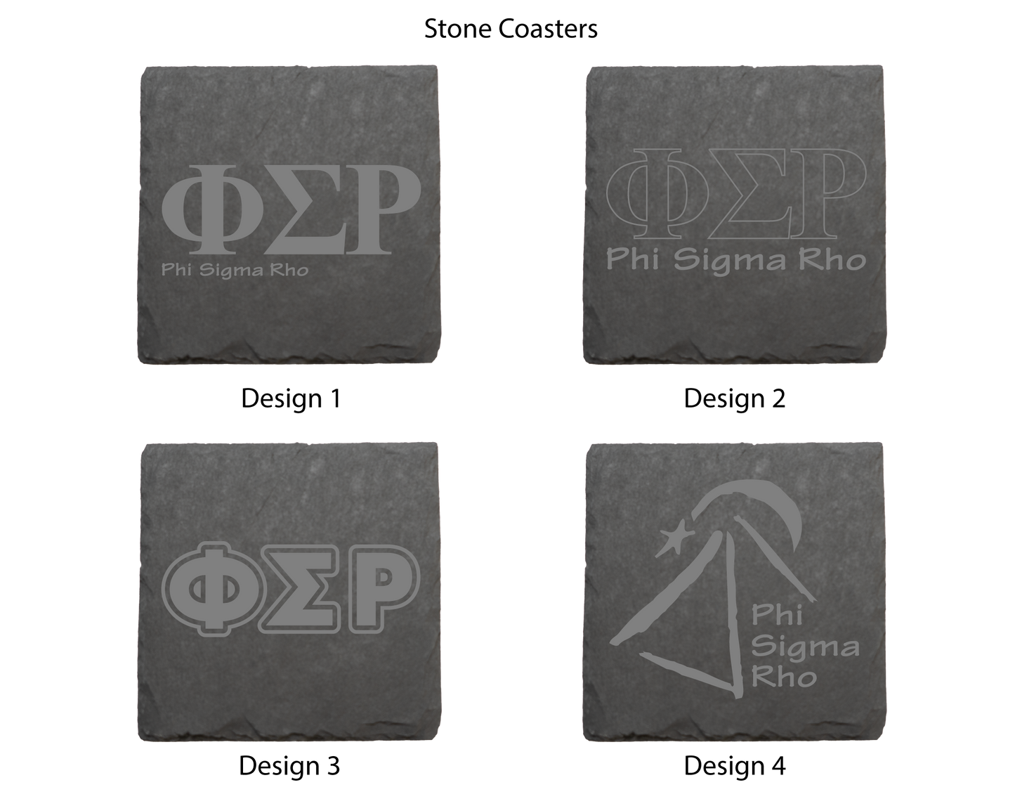 Phi Sigma Rho Stone Coasters - 4-Pack