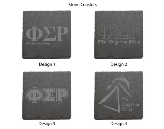 Phi Sigma Rho Stone Coasters - 4-Pack
