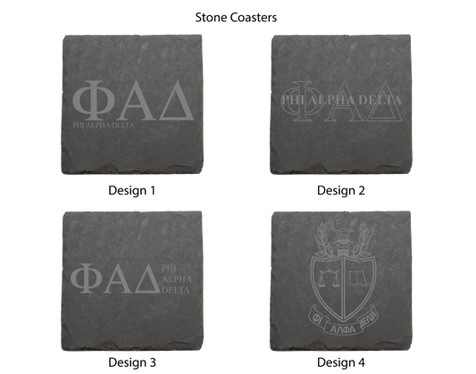 Phi Alpha Delta Stone Coasters - 4-Pack