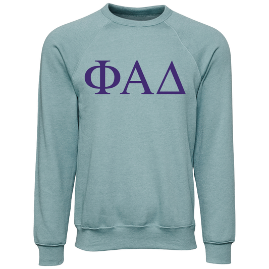 Phi Alpha Delta Embroidered Lettered Crewneck Sweatshirts