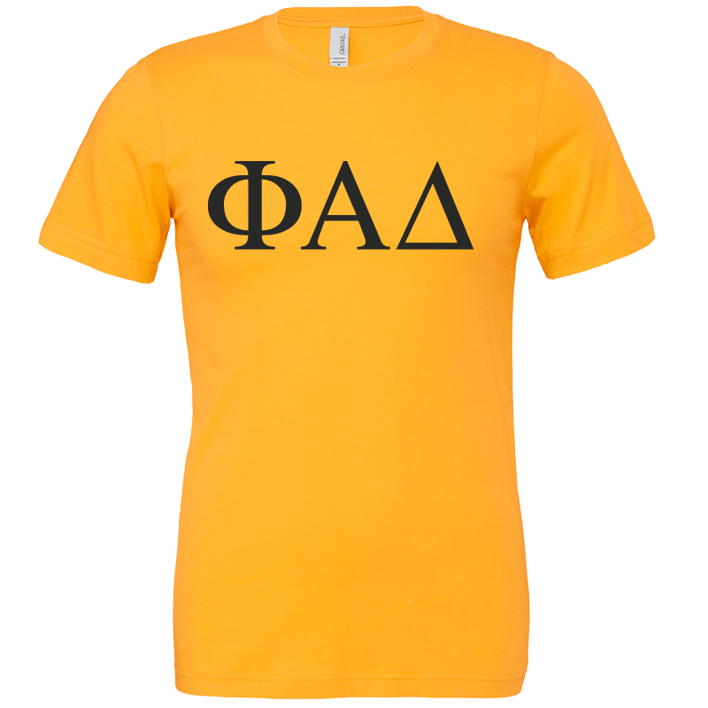 Phi Alpha Delta Lettered Short Sleeve T-Shirts