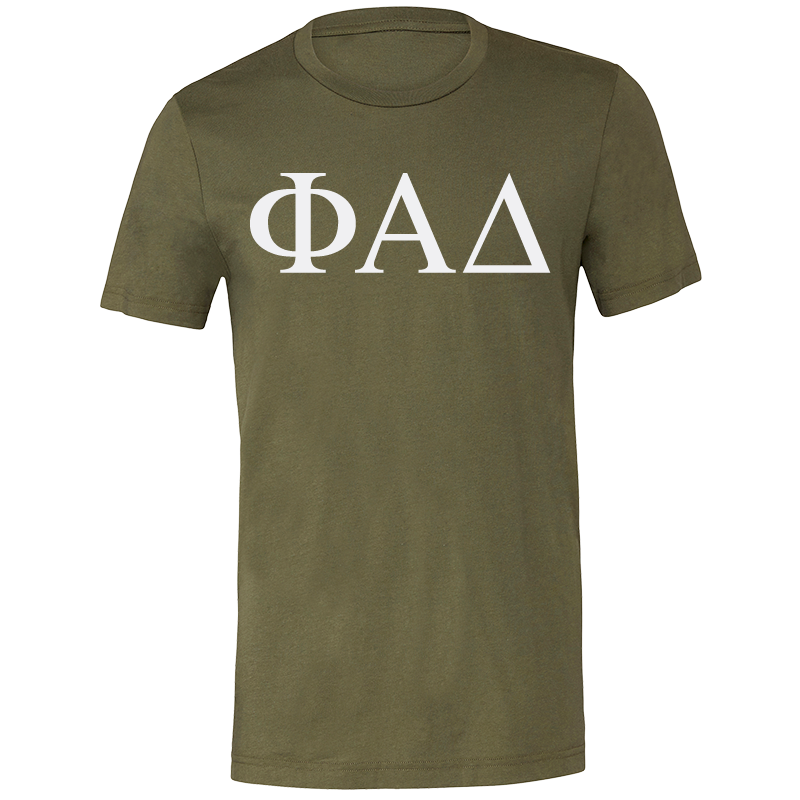 Phi Alpha Delta Lettered Short Sleeve T-Shirts