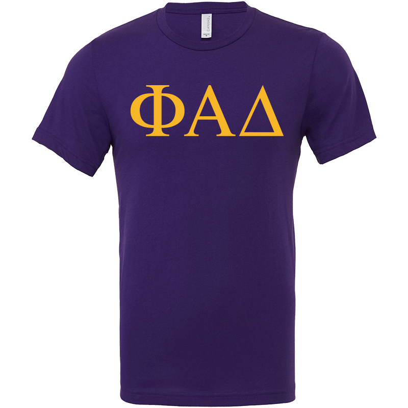 Phi Alpha Delta Lettered Short Sleeve T-Shirts