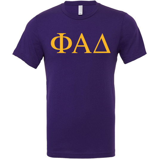 Phi Alpha Delta Lettered Short Sleeve T-Shirts