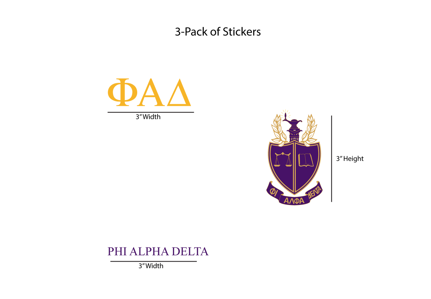 Phi Alpha Delta Stickers