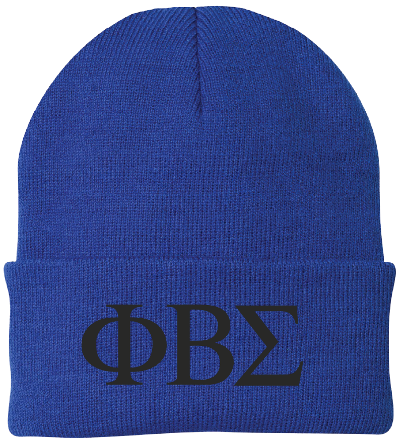 Phi Beta Sigma Lettered Beanies