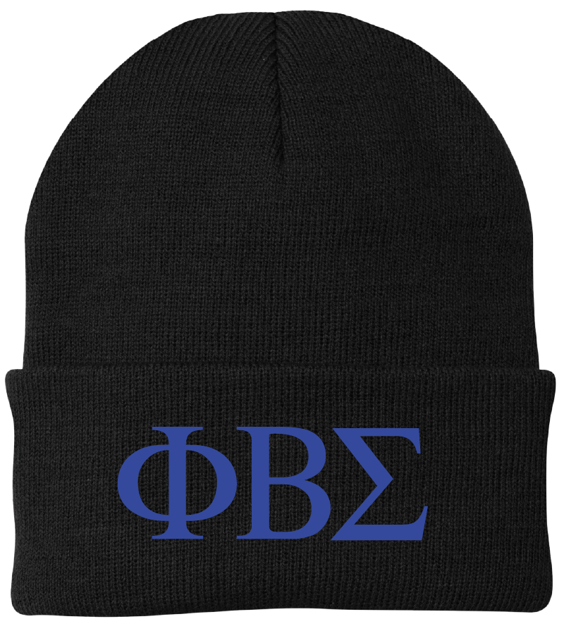 Phi Beta Sigma Lettered Beanies