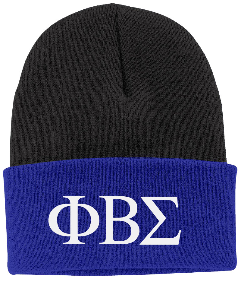 Phi Beta Sigma Lettered Beanies