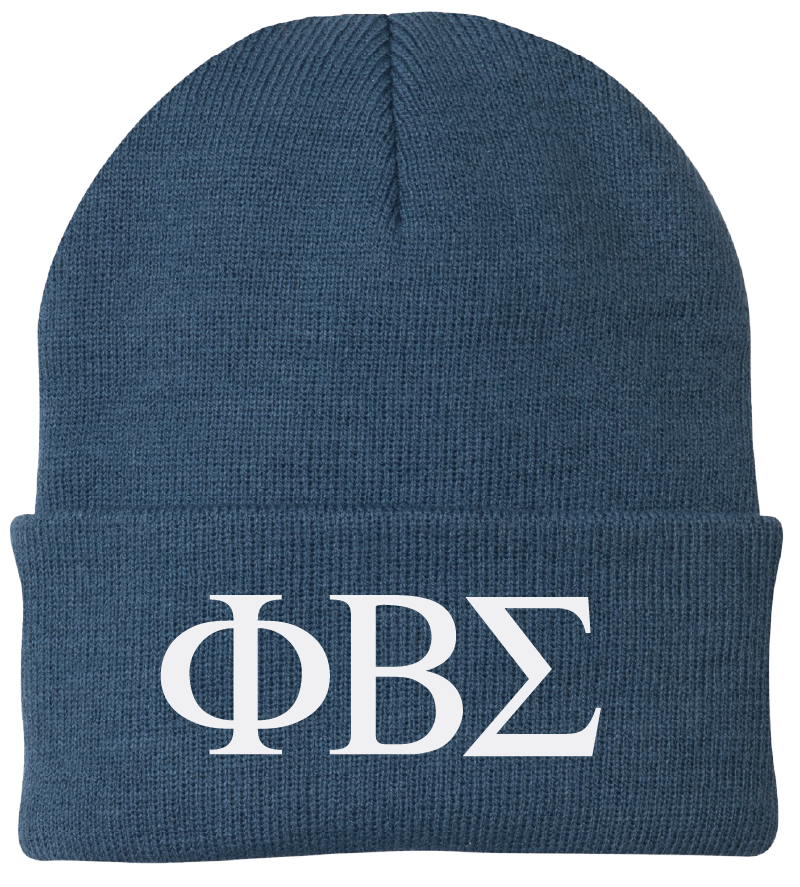 Phi Beta Sigma Lettered Beanies