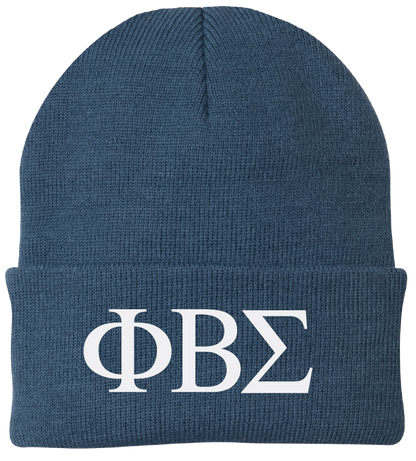 Phi Beta Sigma Lettered Beanies