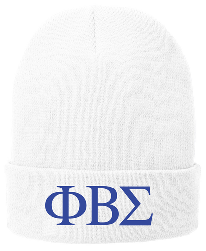 Phi Beta Sigma Lettered Beanies