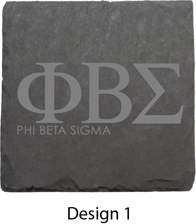 Phi Beta Sigma Stone Coasters - 4-Pack