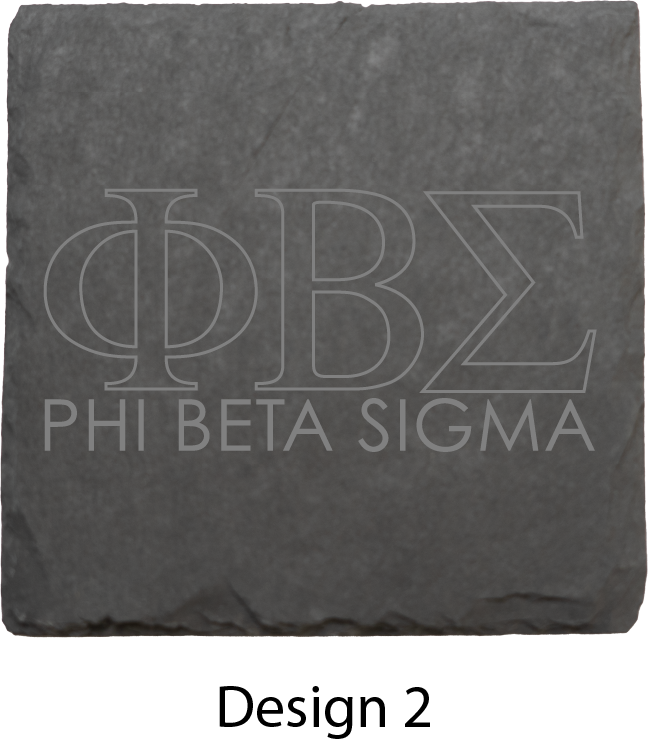 Phi Beta Sigma Stone Coasters - 4-Pack