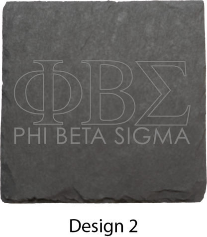 Phi Beta Sigma Stone Coasters - 4-Pack