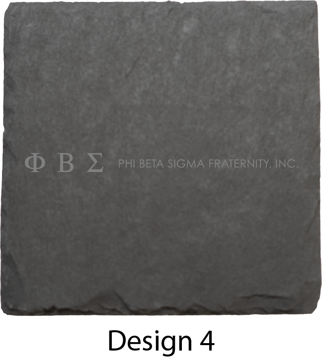 Phi Beta Sigma Stone Coasters - 4-Pack