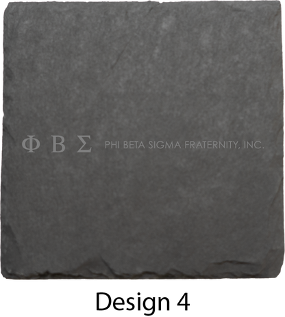 Phi Beta Sigma Stone Coasters - 4-Pack