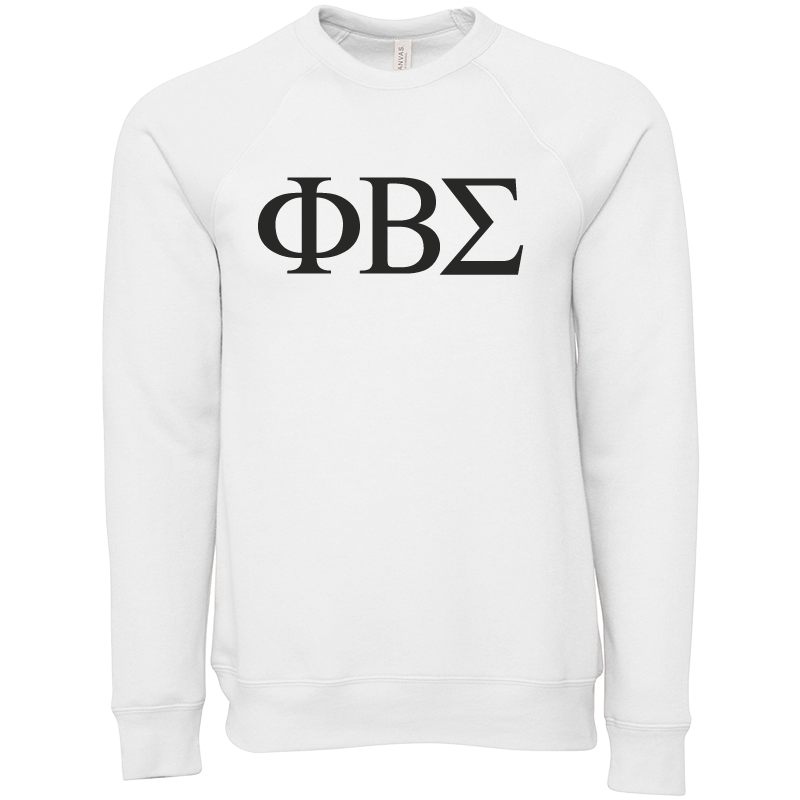 Phi Beta Sigma Lettered Crewneck Sweatshirts