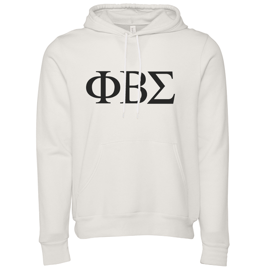 Phi Beta Sigma Embroidered Lettered Hooded Sweatshirts