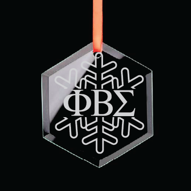 Phi Beta Sigma Hexagon Single-Snowflake Ornament