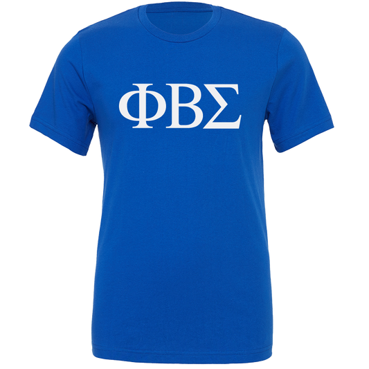 Phi Beta Sigma Lettered Short Sleeve T-Shirts