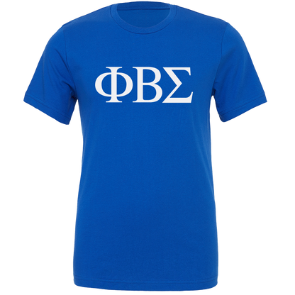 Phi Beta Sigma Lettered Short Sleeve T-Shirts