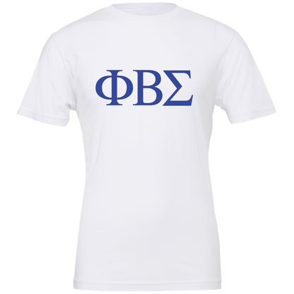 Phi Beta Sigma Lettered Short Sleeve T-Shirts