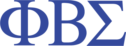 Phi Beta Sigma logo in blue on a white background