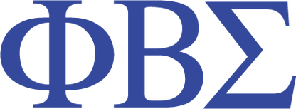 Phi Beta Sigma logo in blue on a white background