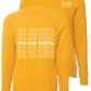 Phi Chi Theta Repeating Name Crewneck Sweatshirts