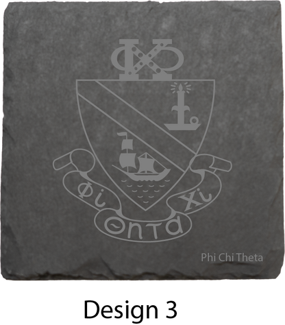 Phi Chi Theta Stone Coasters - 4-Pack
