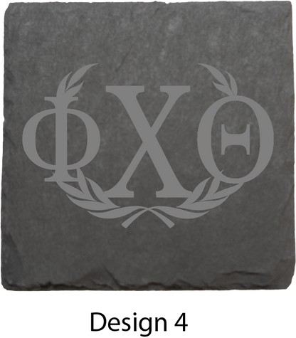 Phi Chi Theta Stone Coasters - 4-Pack