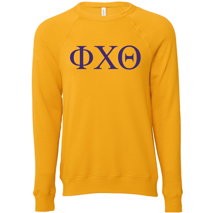 Phi Chi Theta Lettered Crewneck Sweatshirts