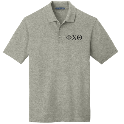 Phi Chi Theta Men's Embroidered Polo Shirt