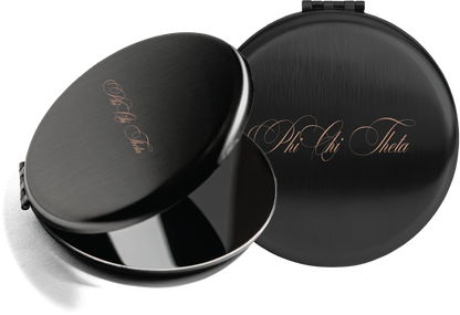 Phi Chi Theta Script Pocket Mirrors