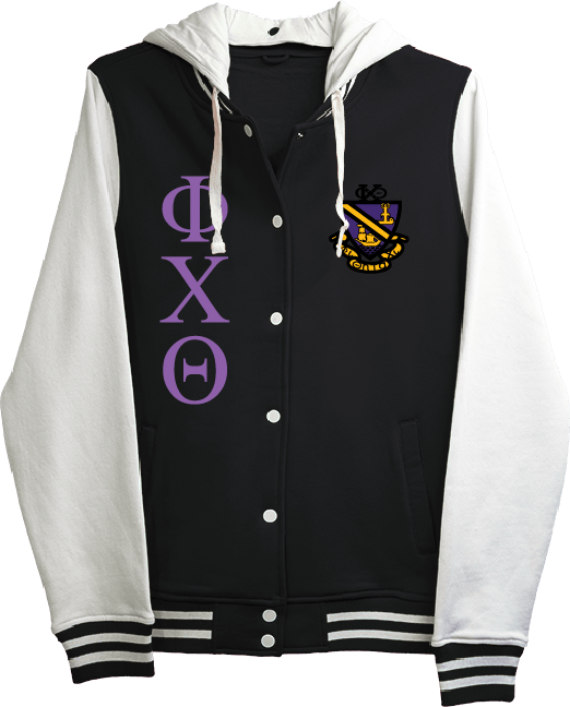 Phi Chi Theta Varsity Hooded Sweatshirt