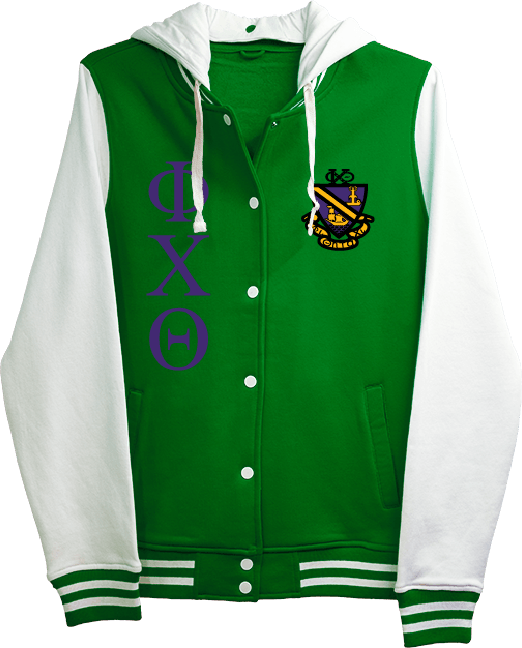 Phi Chi Theta Varsity Hooded Sweatshirt