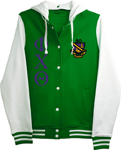Phi Chi Theta Varsity Hooded Sweatshirt