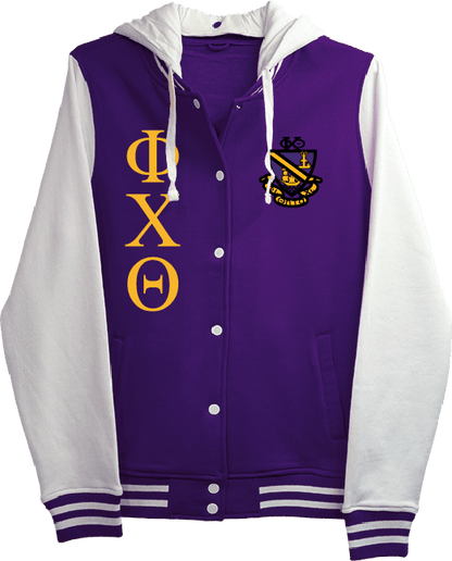 Phi Chi Theta Varsity Hooded Sweatshirt